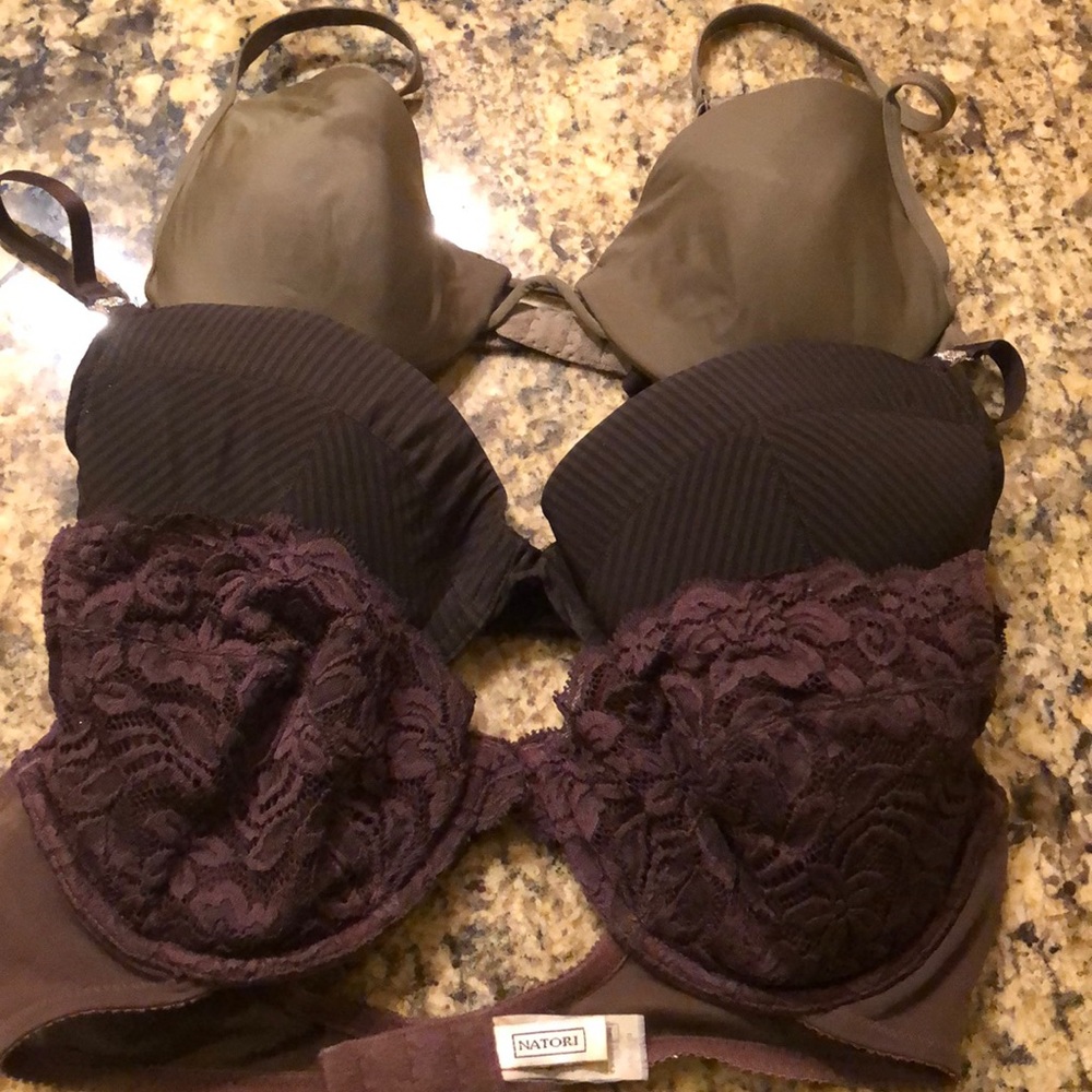 A bundle of three great bras